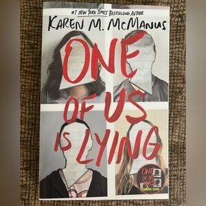 One of Us is Lying Paperback Book Karen McManus
